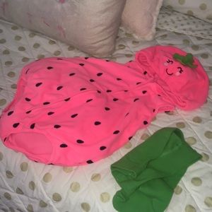 Strawberry Costume. Size 24 months.
